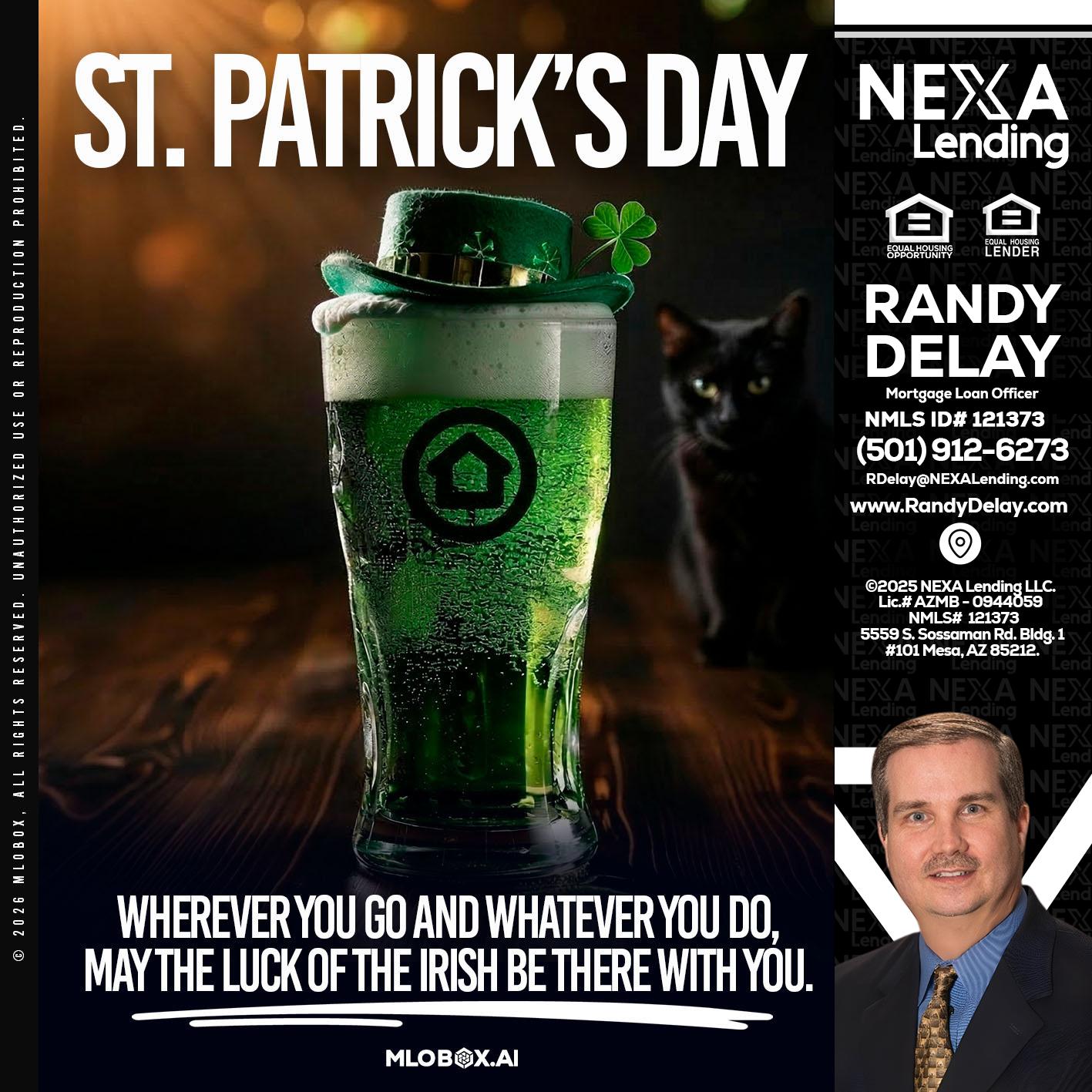 st. Patricks day - Randy DeLay -Mortgage Loan Officer