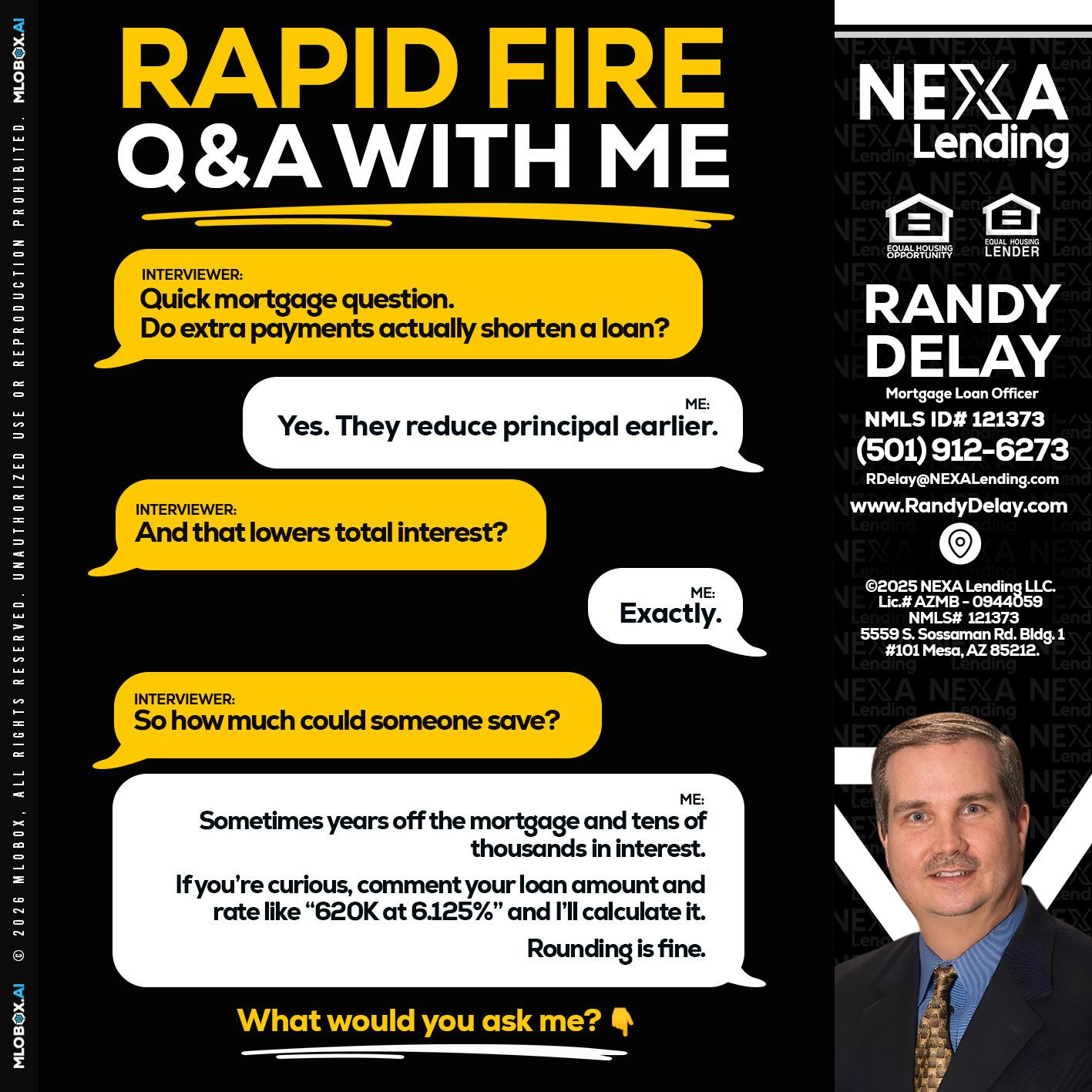 RAPID FIRE QA - Randy DeLay -Mortgage Loan Officer
