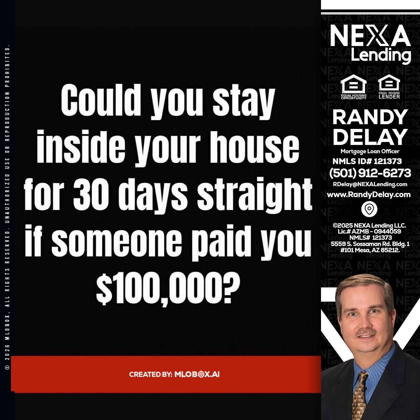 COULD YOU STAY - Randy DeLay -Mortgage Loan Officer