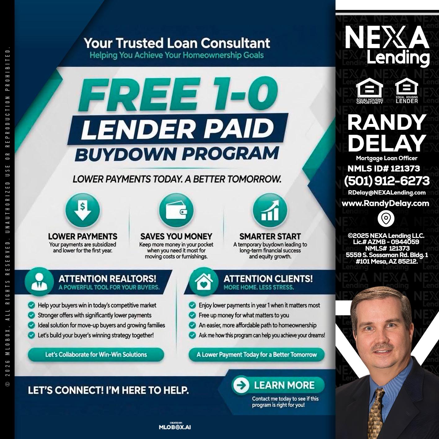 FREE 1-0 - Randy DeLay -Mortgage Loan Officer