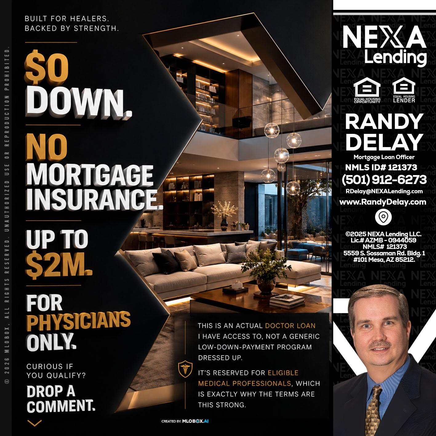 $0 DOWN - Randy DeLay -Mortgage Loan Officer
