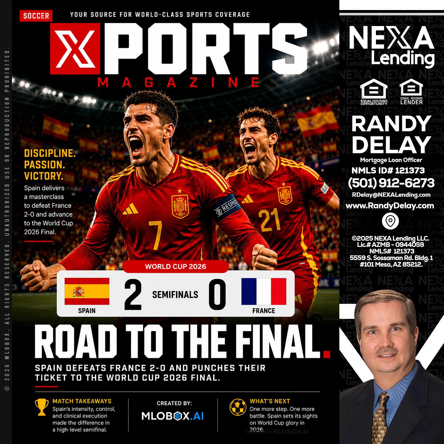 XPORTS WORLD CUP 2026 - Randy DeLay -Mortgage Loan Officer