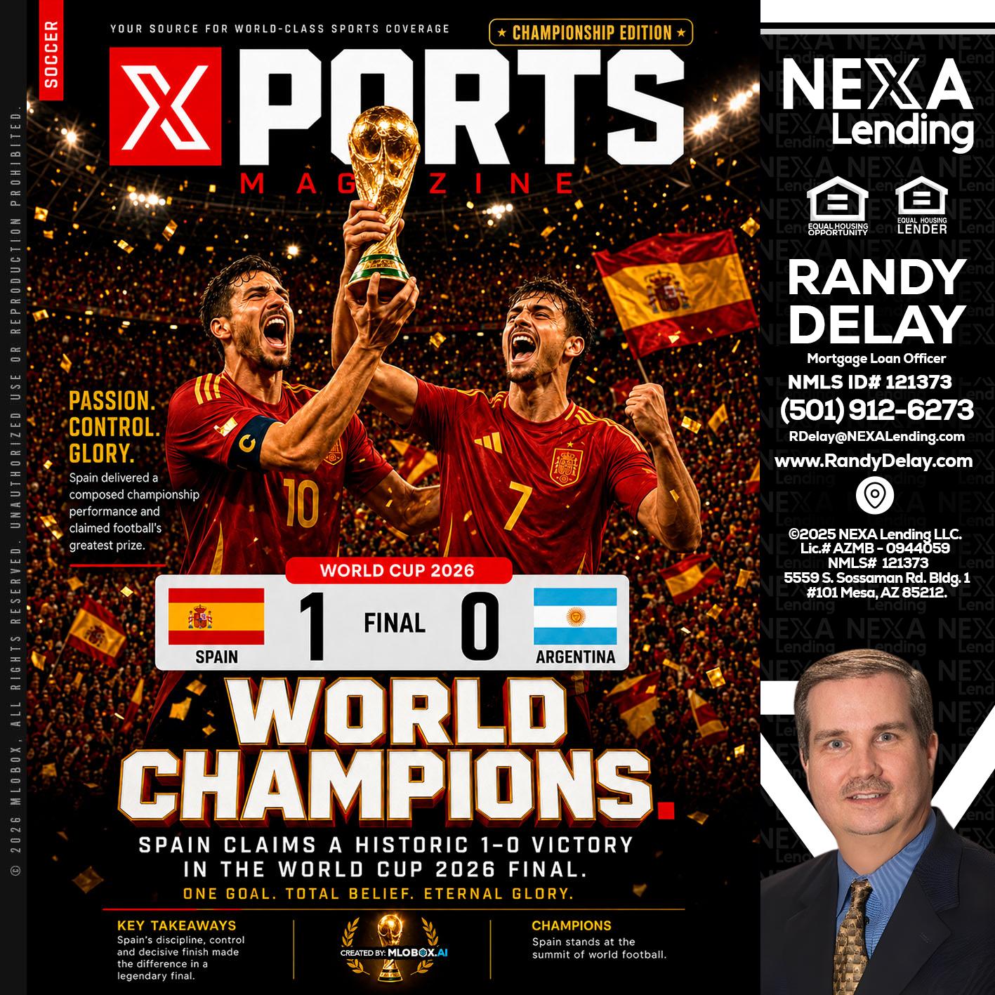 SPAIN CHAMPION - Randy DeLay -Mortgage Loan Officer