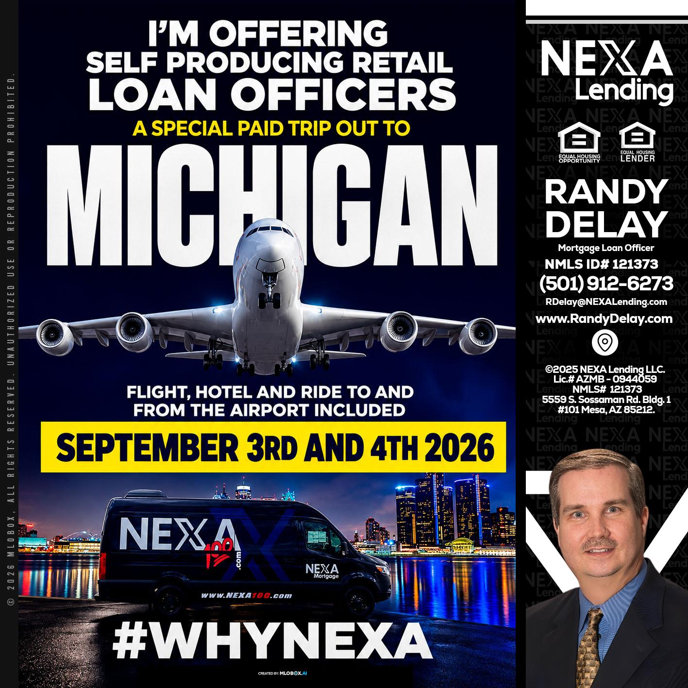 MICHIGAN - Randy DeLay -Mortgage Loan Officer