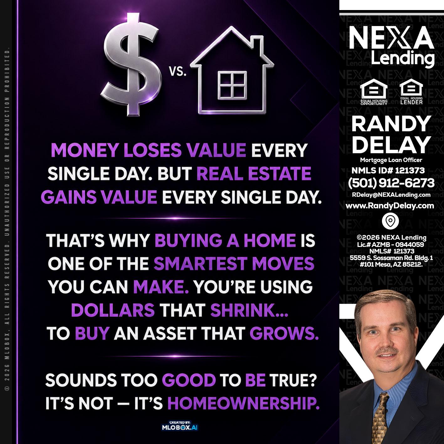 MONEY LOSES - Randy DeLay -Mortgage Loan Officer
