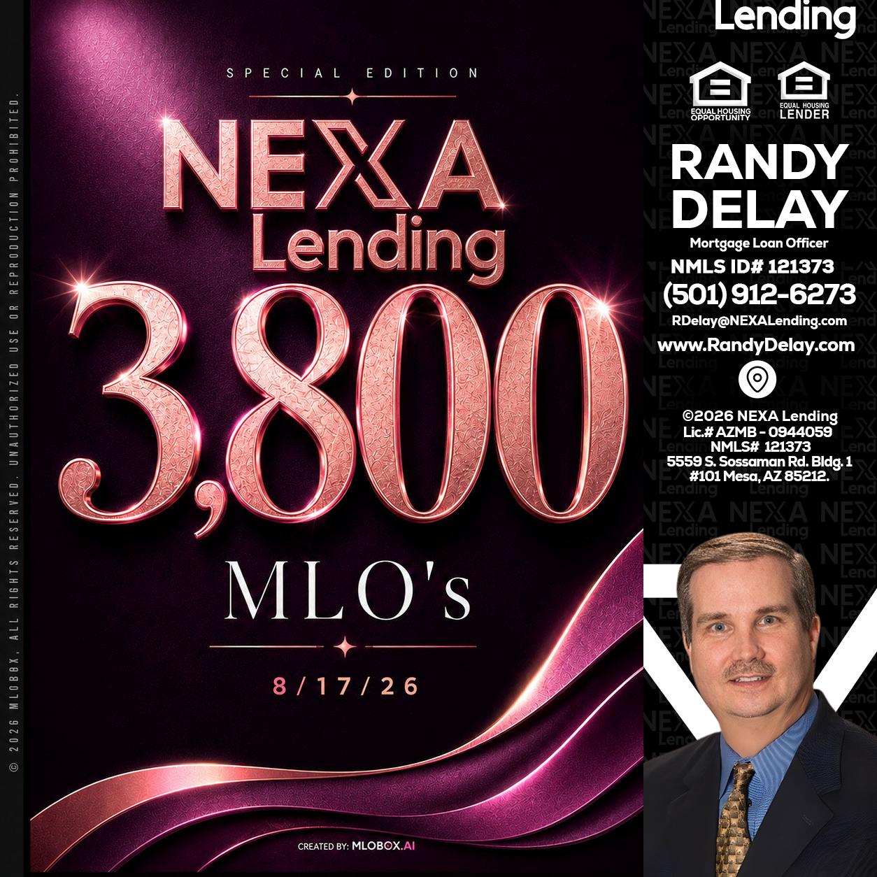 3800 MLOs - Randy DeLay -Mortgage Loan Officer