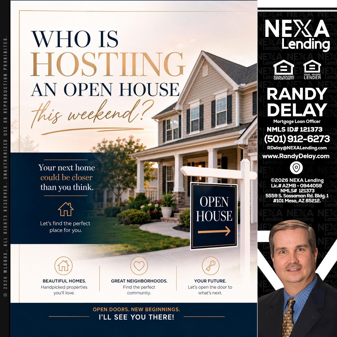 WHOS HOSTING - Randy DeLay -Mortgage Loan Officer