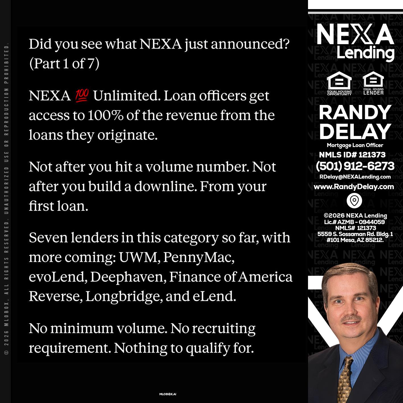 DID YOU KNOW - Randy DeLay -Mortgage Loan Officer